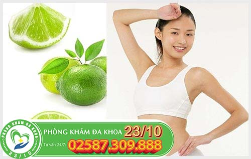 Chanh giúp khử mùi hôi, se khít lỗ chân lông và ngăn tiết mồ hôi