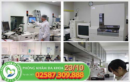 Phòng xét nghiệm hiện đại đầy đủ trang thiết bị máy móc