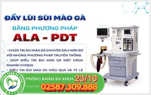 Đẩy lùi sùi mào gà bằng phương pháp ALA-PDT