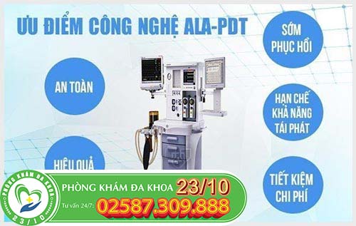 hỗ trợ điều trị sùi mào gà bằng phương pháp ALA-PDT